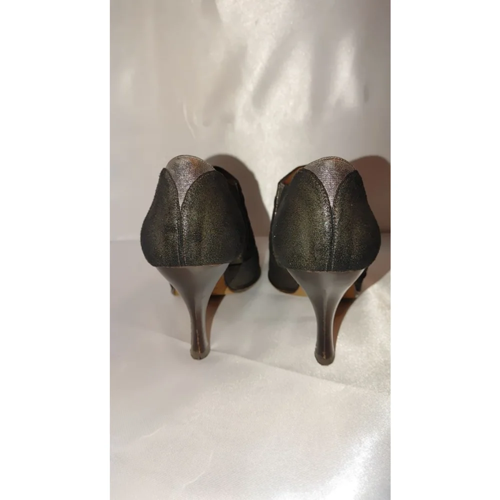 Donald J. Pliner Metallic Stilleto Booties Size 8M